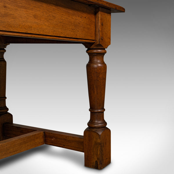 Large 7'9" Antique Dining Table, English, 8 Seat, Kitchen, Refectory, Victorian