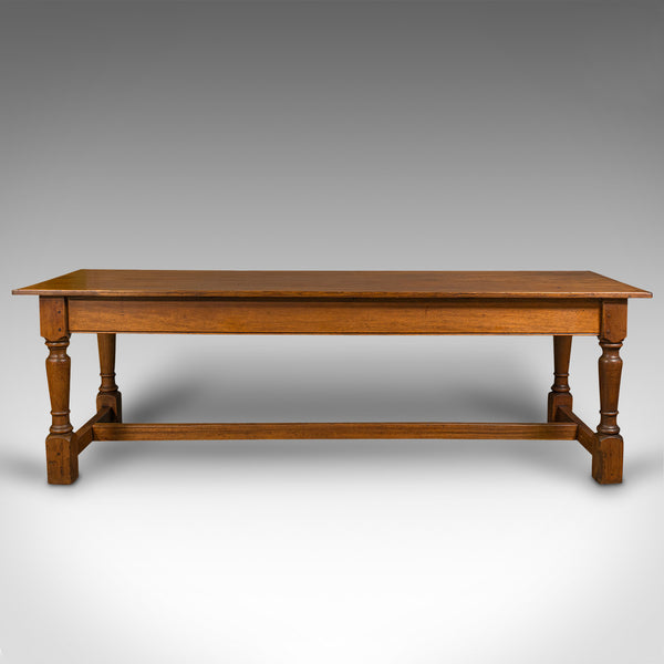 Large 7'9" Antique Dining Table, English, 8 Seat, Kitchen, Refectory, Victorian