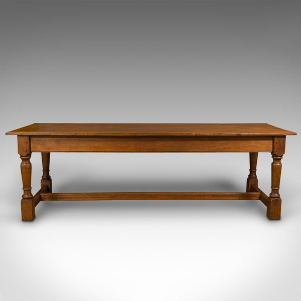 Large 7'9" Antique Dining Table, English, 8 Seat, Kitchen, Refectory, Victorian