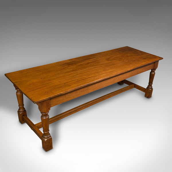 Large 7'9" Antique Dining Table, English, 8 Seat, Kitchen, Refectory, Victorian