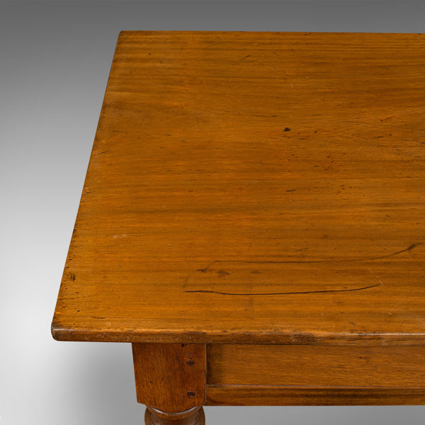 Large 7'9" Antique Dining Table, English, 8 Seat, Kitchen, Refectory, Victorian