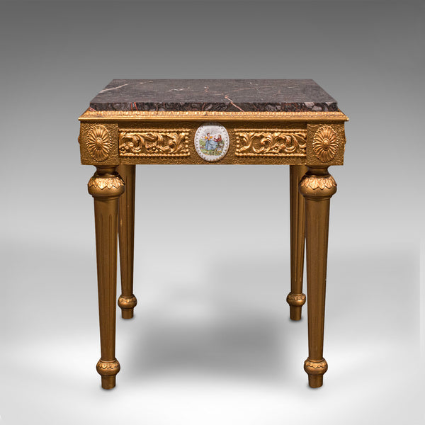 Pair Of Vintage Bedside Tables, Continental, Giltwood, Side, Lamp, Nightstand