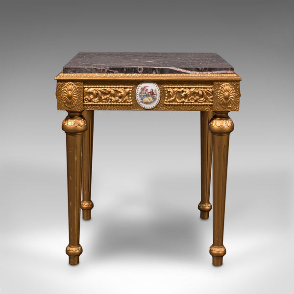 Pair Of Vintage Bedside Tables, Continental, Giltwood, Side, Lamp, Nightstand