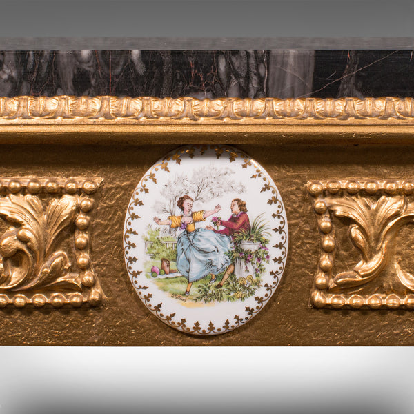 Pair Of Vintage Bedside Tables, Continental, Giltwood, Side, Lamp, Nightstand