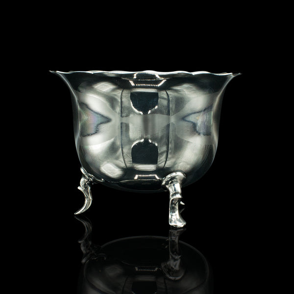 Small Antique Serving Bowl, English, Silver Plate, Condiment Pot, Late Victorian