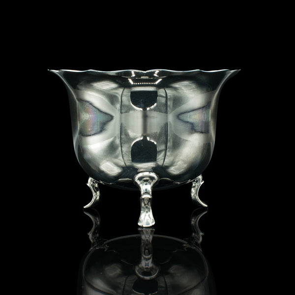 Small Antique Serving Bowl, English, Silver Plate, Condiment Pot, Late Victorian