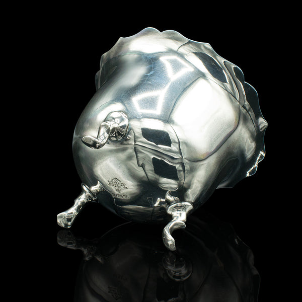 Small Antique Serving Bowl, English, Silver Plate, Condiment Pot, Late Victorian