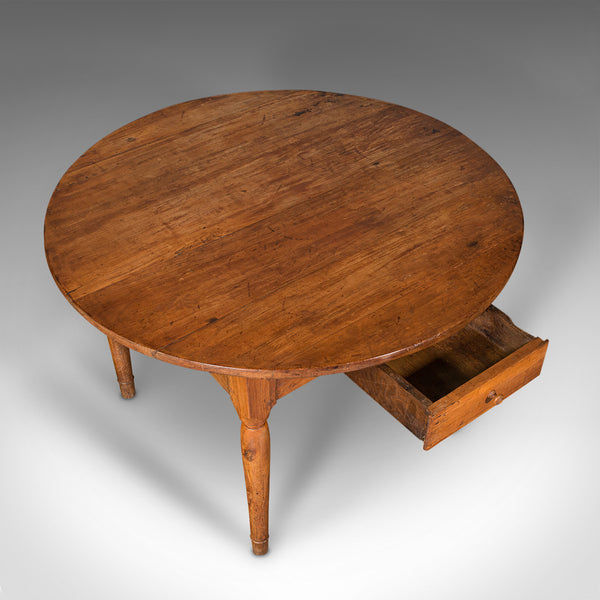 Antique Provencal Baker's Table, French, 4 Seat, Kitchen, Boulangerie, Victorian