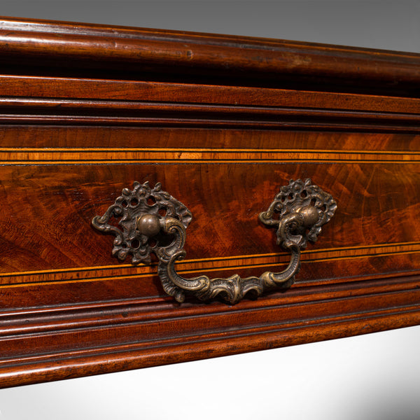 Antique Writer's Desk, English, Inlay, Side, Serving Table, Georgian, C.1800