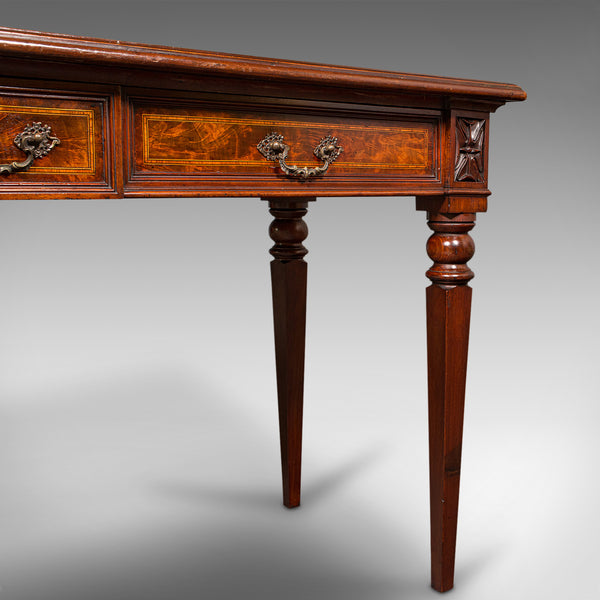 Antique Writer's Desk, English, Inlay, Side, Serving Table, Georgian, C.1800