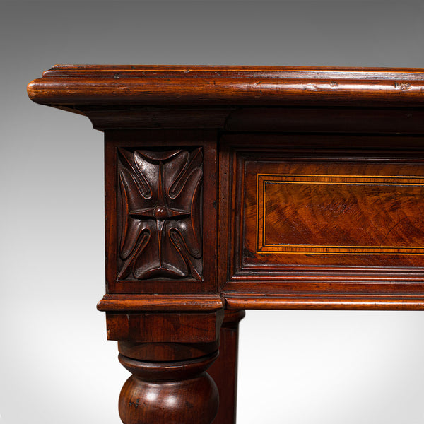 Antique Writer's Desk, English, Inlay, Side, Serving Table, Georgian, C.1800