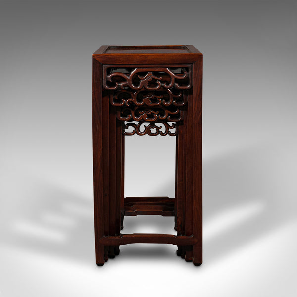 Antique Quartetto Nesting Tables, Chinese, Occasional, Victorian, Circa 1900