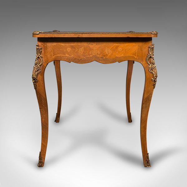 Antique Writing Desk, French, Decorative Centre Table, Louis XV Taste, Victorian