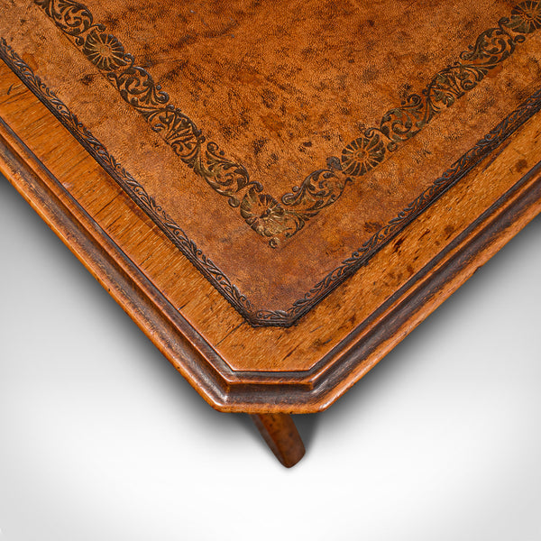 Antique Folding Writing Table, English, Walnut, Side, Serving, Victorian, C.1880