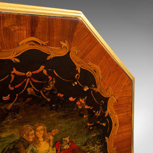 Antique Decorative Side Table, Continental, Lamp, Regency Revival, Victorian