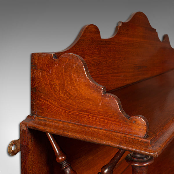 Antique Mounted Whatnot, English, Bookshelf, Collectibles Shelf, Victorian, 1900