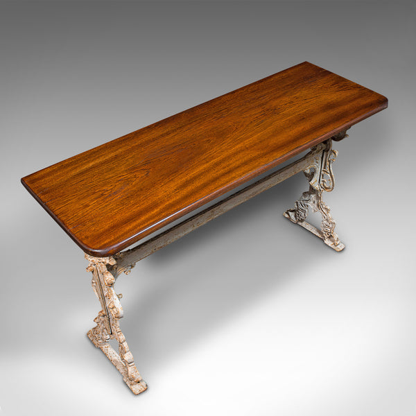 Antique Orangery Console Table, English, Walnut, Reception Hall, Side, Victorian