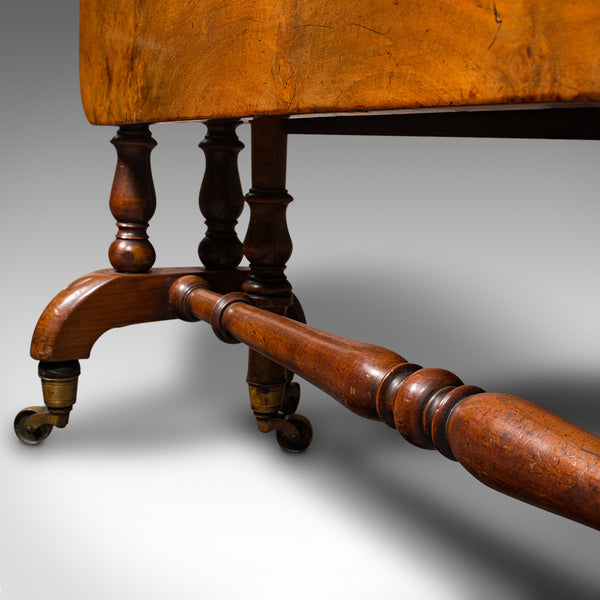 Antique Sutherland Table, English, Walnut, Gate Leg, Occasional, Regency, C.1830