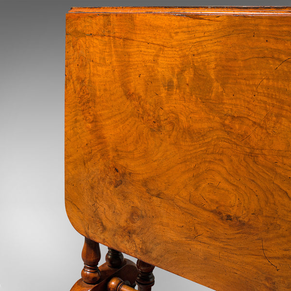 Antique Sutherland Table, English, Walnut, Gate Leg, Occasional, Regency, C.1830