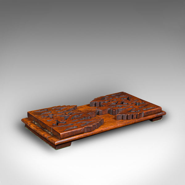 Antique Book Slide, English, Walnut, Extending, Novel Stand, Victorian, C.1850