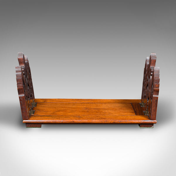Antique Book Slide, English, Walnut, Extending, Novel Stand, Victorian, C.1850