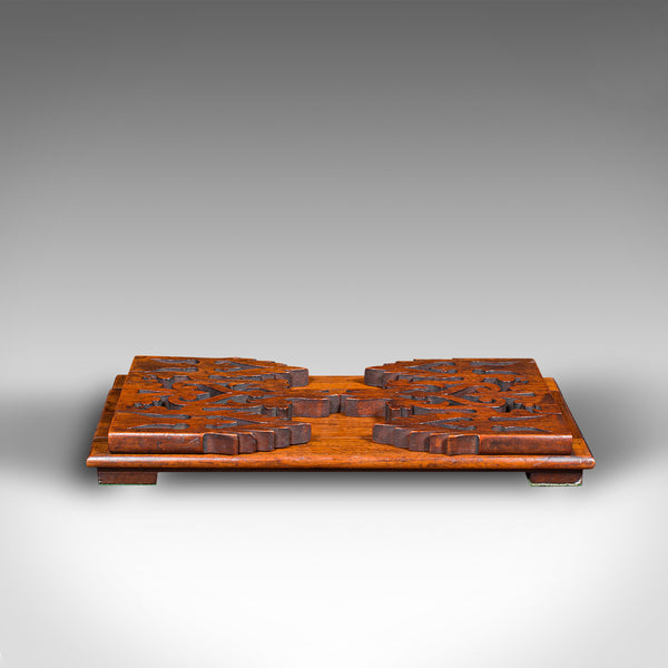 Antique Book Slide, English, Walnut, Extending, Novel Stand, Victorian, C.1850