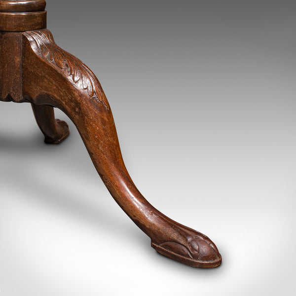 Antique Pie Crust Lamp Table, English, Tilt Top, Occasional, Victorian, C.1870