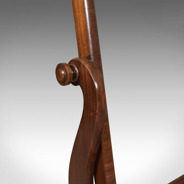 Large Antique Platform Mirror, Mahogany, English, Victorian Vanity Circa 1860 - London Fine Antiques