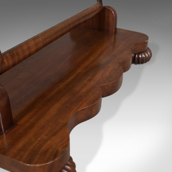 Large Antique Platform Mirror, Mahogany, English, Victorian Vanity Circa 1860 - London Fine Antiques