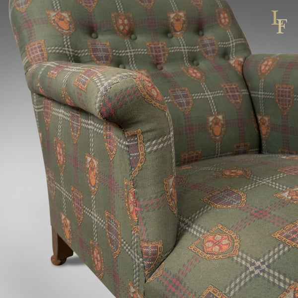 Antique Daybed, Victorian Button Back Armchair c.1880 - London Fine Antiques