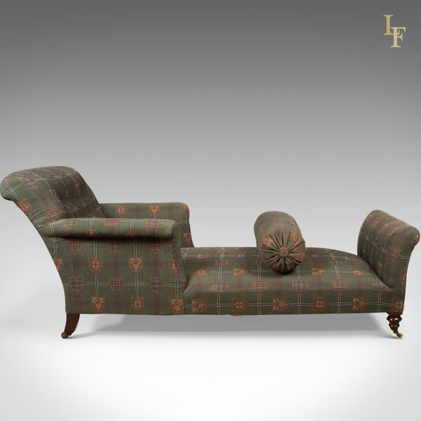 Antique Daybed, Victorian Button Back Armchair c.1880 - London Fine Antiques