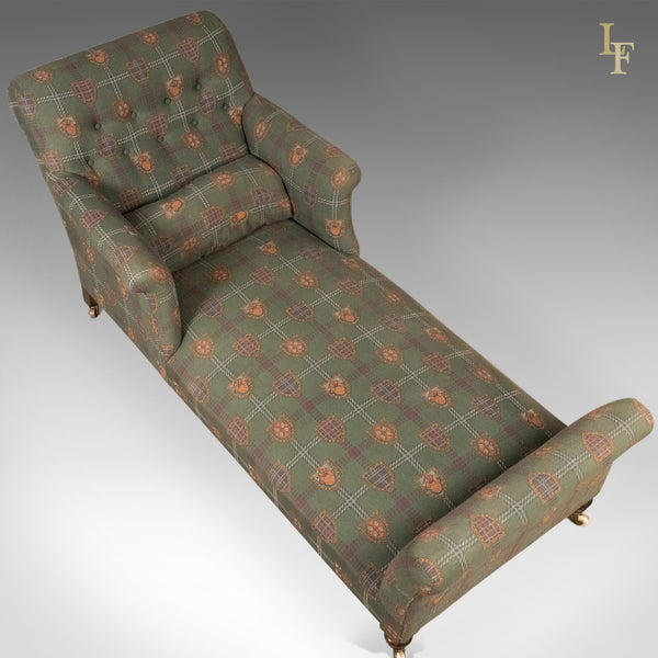Antique Daybed, Victorian Button Back Armchair c.1880 - London Fine Antiques