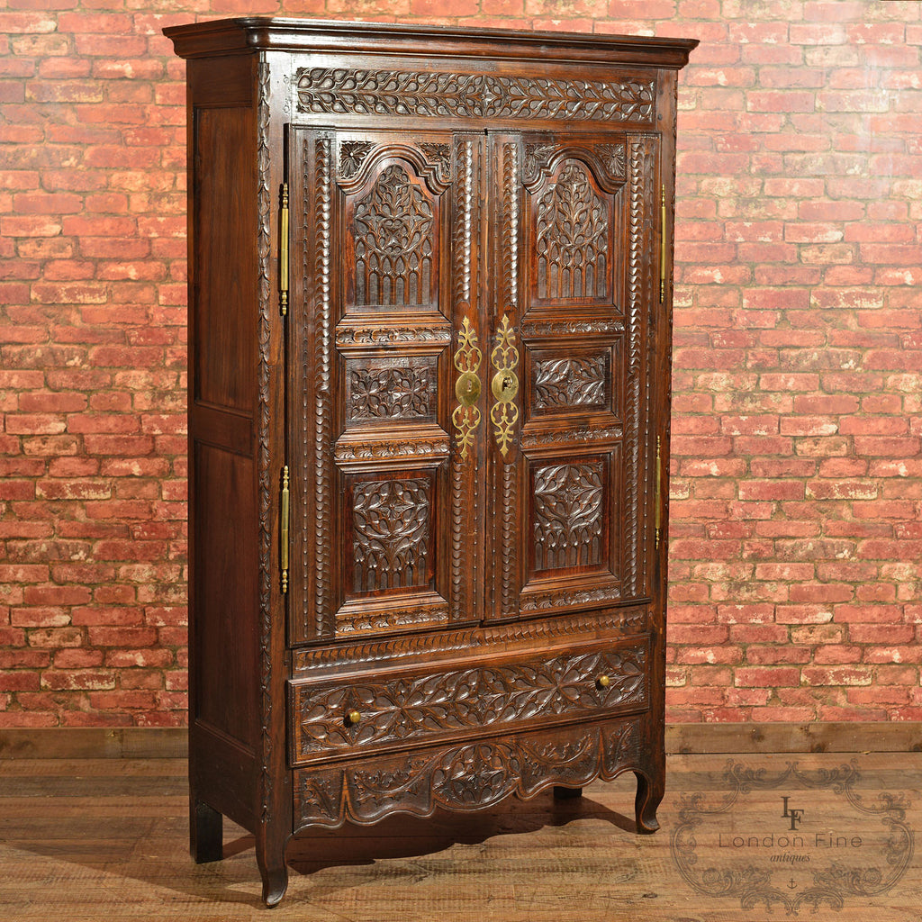 Antique French Oak Armoire, c.1800 - London Fine Antiques