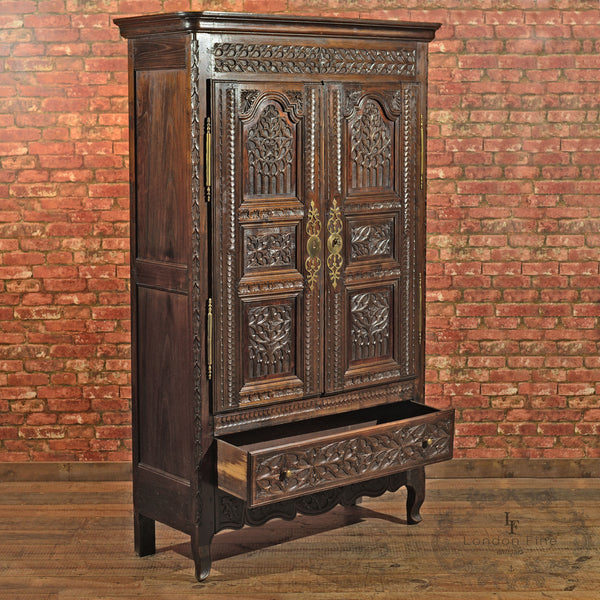 Antique French Oak Armoire, c.1800 - London Fine Antiques