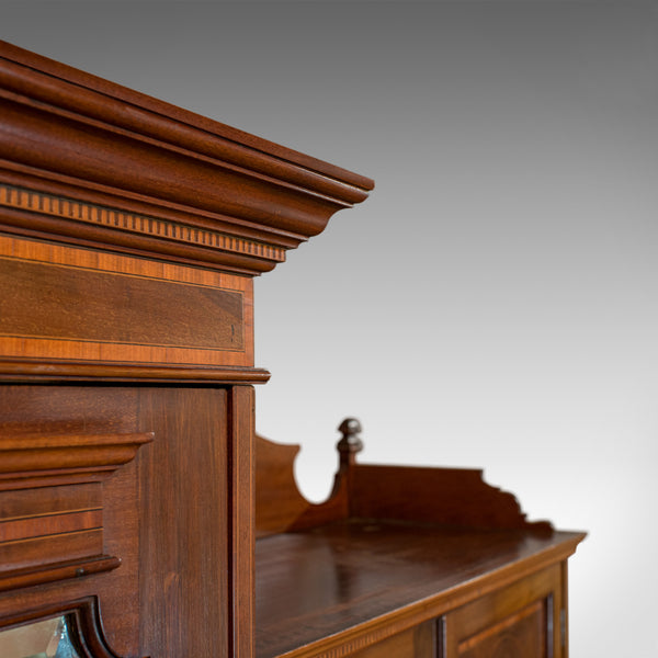 Antique Mirrored Wardrobe, English, Edwardian, Mahogany, Compactum, Circa 1910 - London Fine Antiques