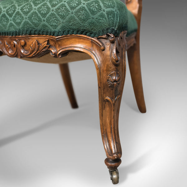 Antique Side Chair, 19th Century, Nursing, Salon, English, Walnut, Circa 1820 - London Fine Antiques