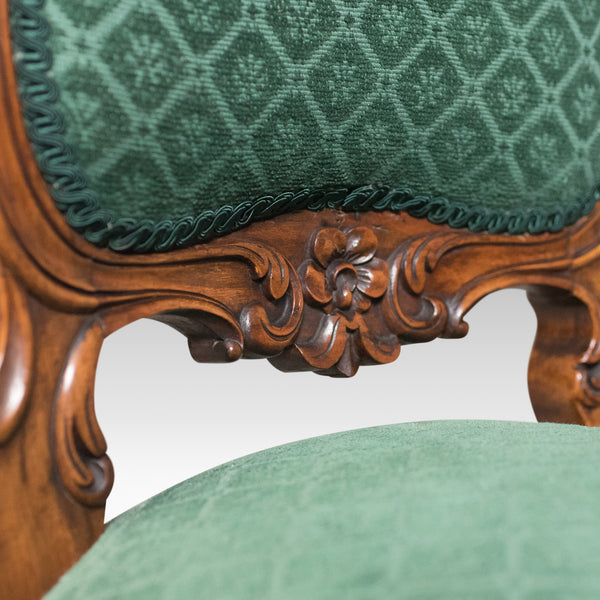 Antique Side Chair, 19th Century, Nursing, Salon, English, Walnut, Circa 1820 - London Fine Antiques