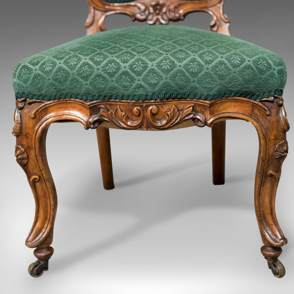 Antique Side Chair, 19th Century, Nursing, Salon, English, Walnut, Circa 1820 - London Fine Antiques
