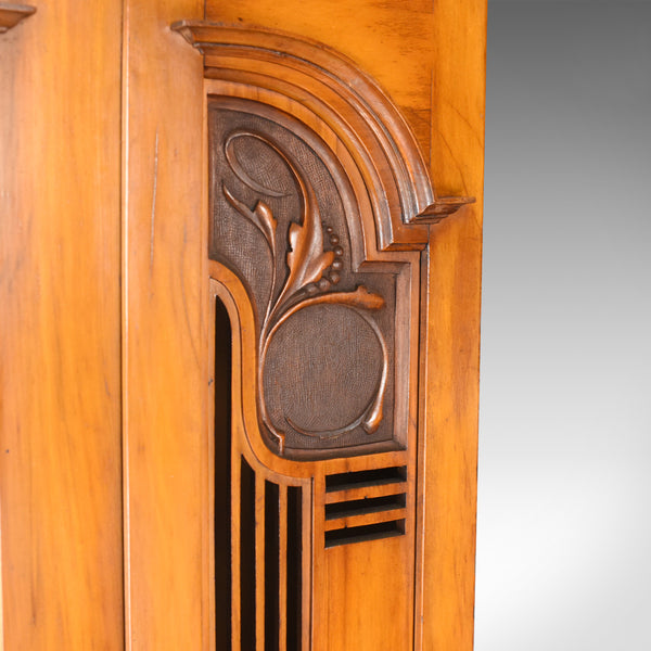 Antique Single Wardrobe, Satinwood, English, Compactum, Art Nouveau Circa 1920 - London Fine Antiques