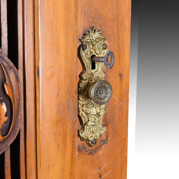 Antique Single Wardrobe, Satinwood, English, Compactum, Art Nouveau Circa 1920 - London Fine Antiques