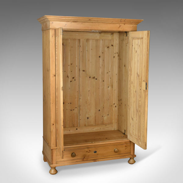 Antique Wardrobe, French Pine Compactum Cupboard Circa 1900 - London Fine Antiques