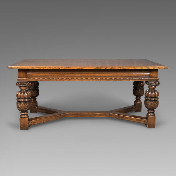 17th Century Revival Refectory Table, Country Kitchen Dining, 20th Century - London Fine Antiques