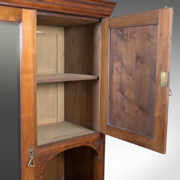 Edwardian Antique Beaconsfield Wardrobe, English, Walnut, c.1910 - London Fine Antiques