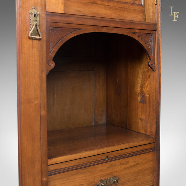 Edwardian Antique Beaconsfield Wardrobe, English, Walnut, c.1910 - London Fine Antiques