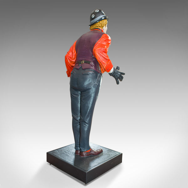 Life Size Vintage Clown Statue, English, Plaster, Day of the Dead, mid C20th - London Fine Antiques