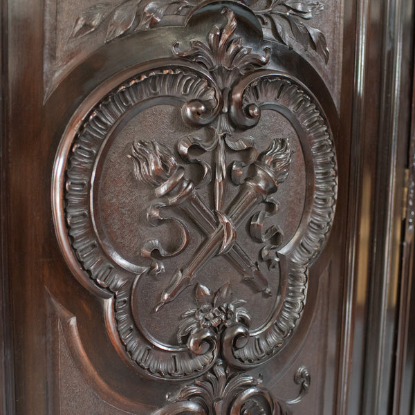 Very Large Victorian, English, Antique Wardrobe. Compactum in Mahogany, Mid 19th Century c.1870 - London Fine Antiques