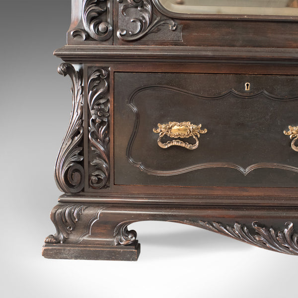 Very Large Victorian, English, Antique Wardrobe. Compactum in Mahogany, Mid 19th Century c.1870 - London Fine Antiques