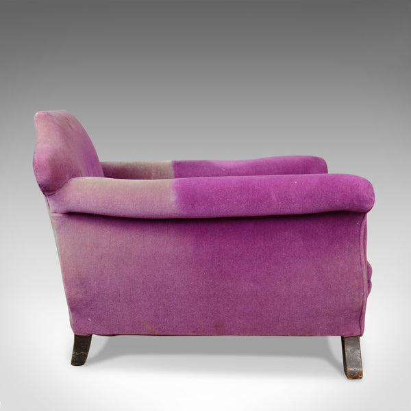 Very Deep Antique Armchair, English, Edwardian, Club Chair, Circa 1910 - London Fine Antiques
