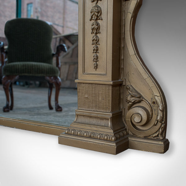 Very Large Antique Overmantel Mirror 230cm x 189.5cm (7'5"x6'2") Classical c1850 - London Fine Antiques