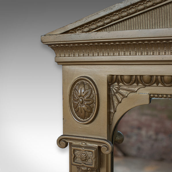 Very Large Antique Overmantel Mirror 230cm x 189.5cm (7'5"x6'2") Classical c1850 - London Fine Antiques